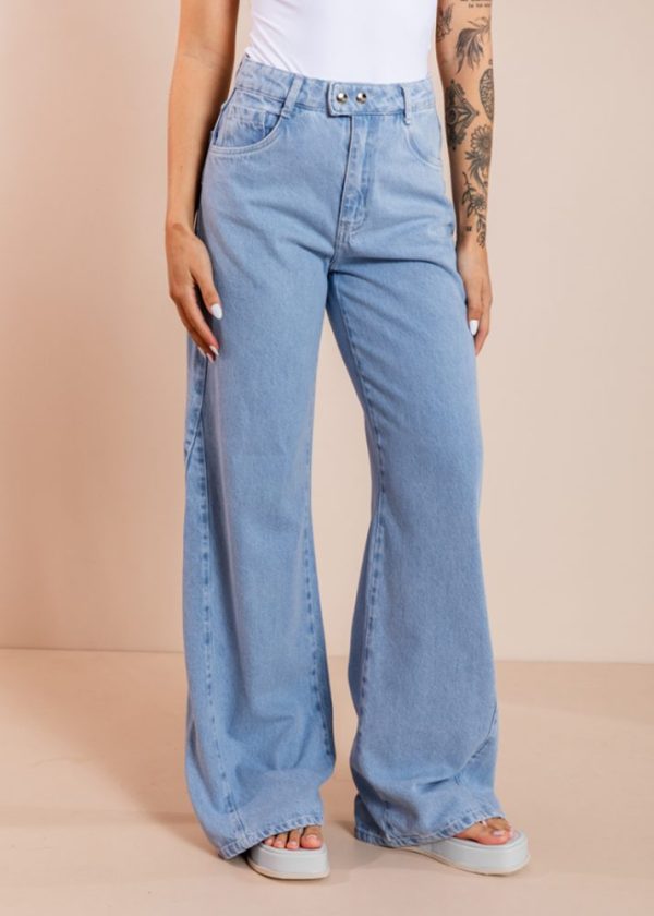 Calça Jeans Pantalona Victoria Pkd