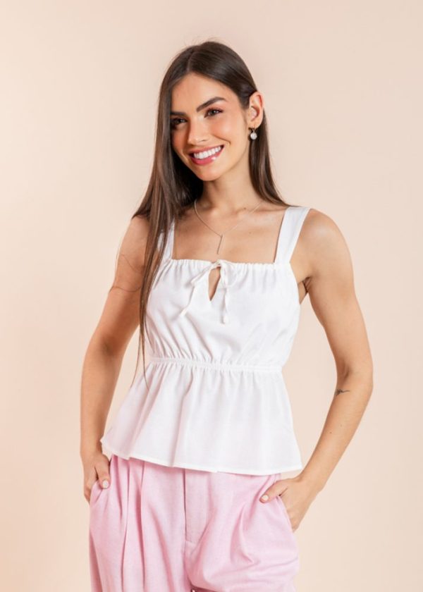 Bata Algodão Yara Branca Pkd
