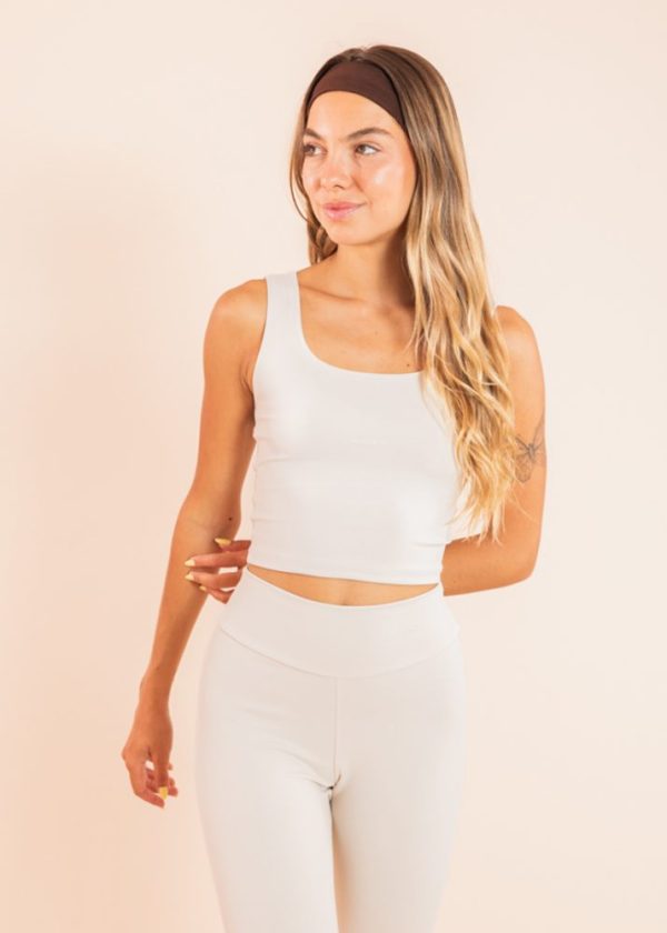 Blusa Cropped Decote Quadrado Off White Serena Pkd