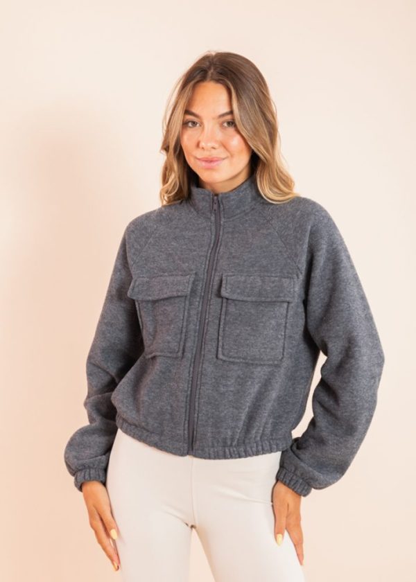 Casaco Bomber Plush Grafite Soul Pkd