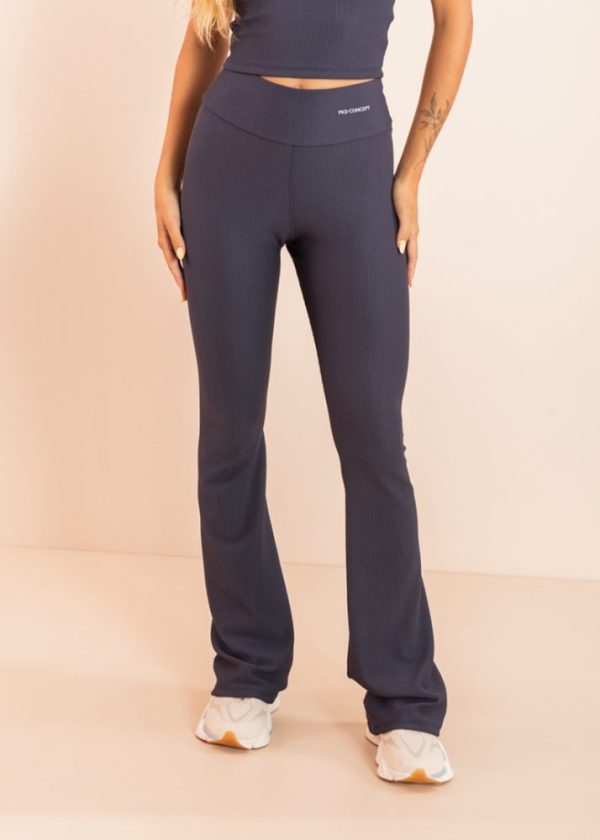 Calça Flare Canelada Grafite Aurora Pkd