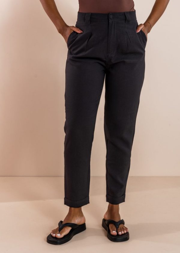 Calça Alfaiataria Preta Celine Pkd